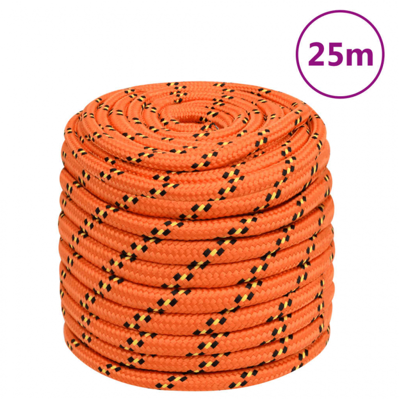 Bootsseil Orange 18 mm 25 m Polypropylen