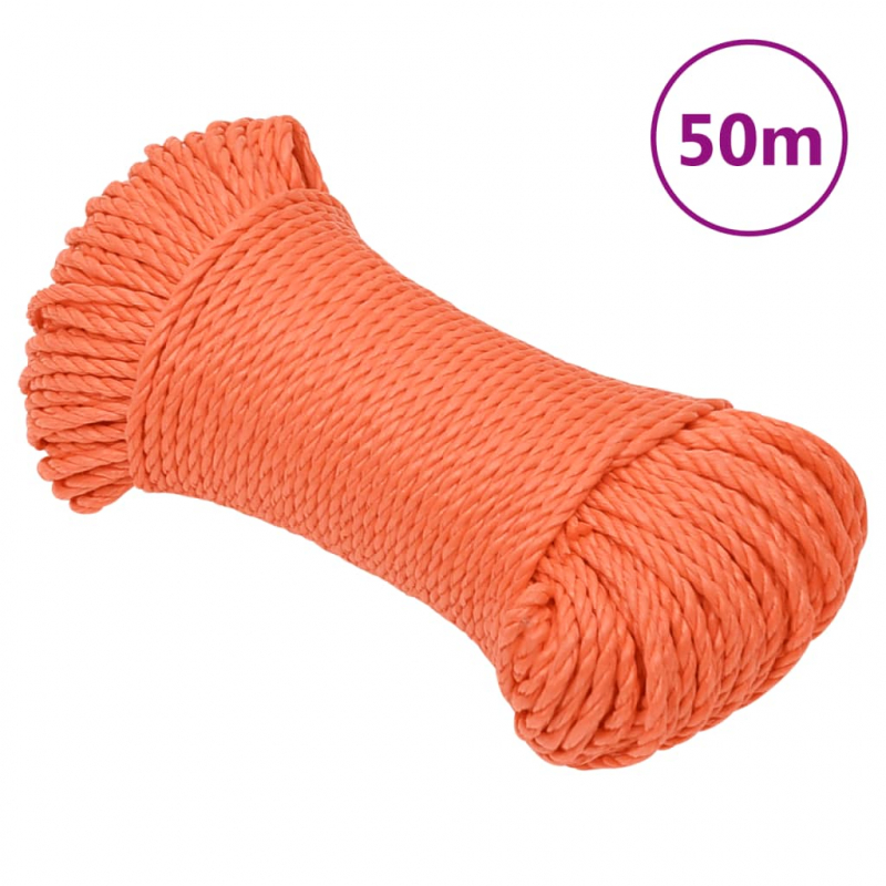 Arbeitsseil Orange 3 mm 50 m Polypropylen