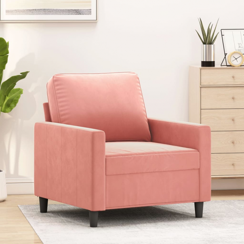 1-Sitzer-Sofa Rosa 60 cm Samt