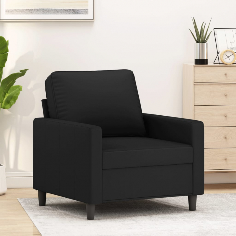 1-Sitzer-Sofa Schwarz 60 cm Samt