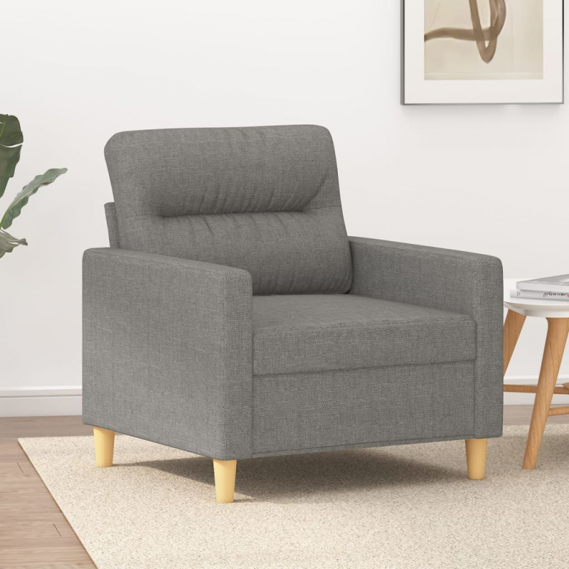 1-Sitzer-Sofa Dunkelgrau 60 cm Stoff
