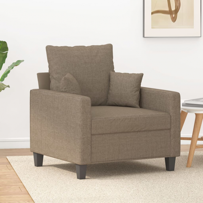 1-Sitzer-Sofa Taupe 60 cm Stoff