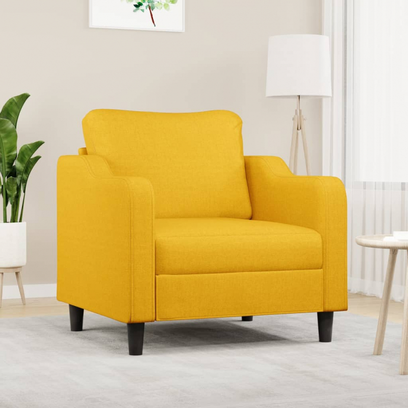 1-Sitzer-Sofa Hellgelb 60 cm Stoff