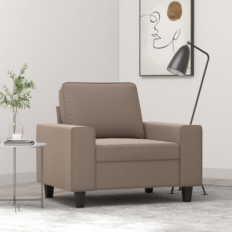 1-Sitzer-Sofa Taupe 60 cm Mikrofasergewebe