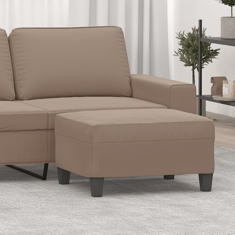 Fußhocker Taupe 70x55x41 cm Mikrofasergewebe