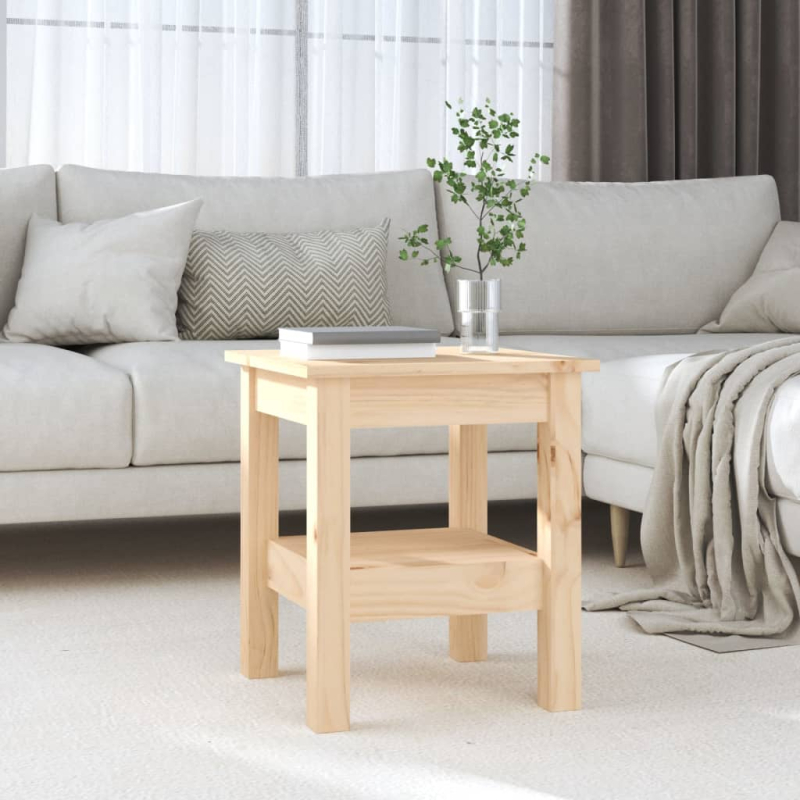 Couchtisch 35x35x40 cm Massivholz Kiefer