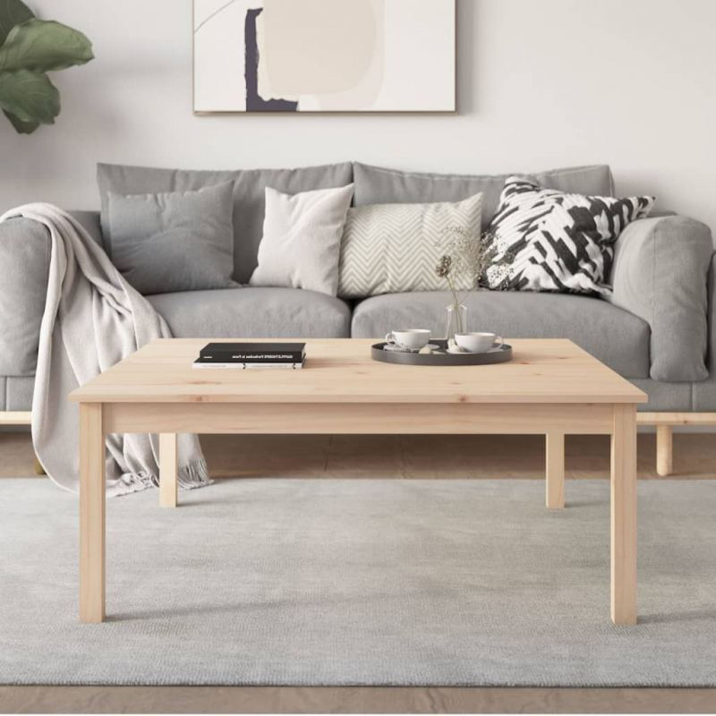 Couchtisch 100x100x40 cm Massivholz Kiefer