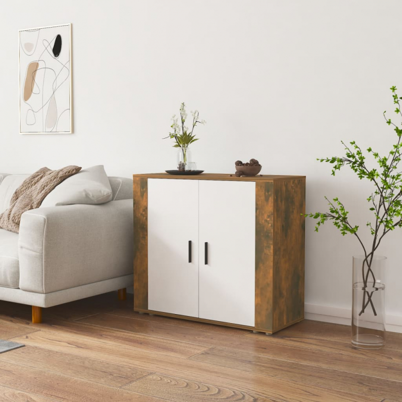 Sideboard Räuchereiche 80x33x70 cm Holzwerkstoff