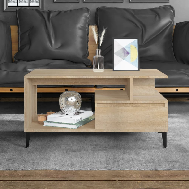 Couchtisch Sonoma-Eiche 90x49x45 cm Holzwerkstoff