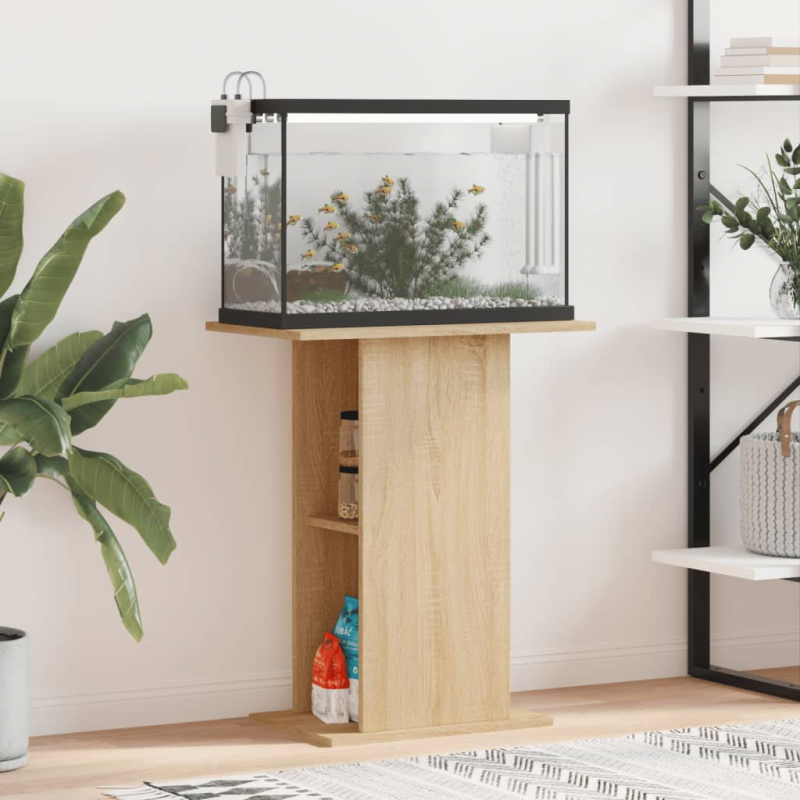 Aquariumständer Sonoma-Eiche 60,5x36x72,5 cm Holzwerkstoff
