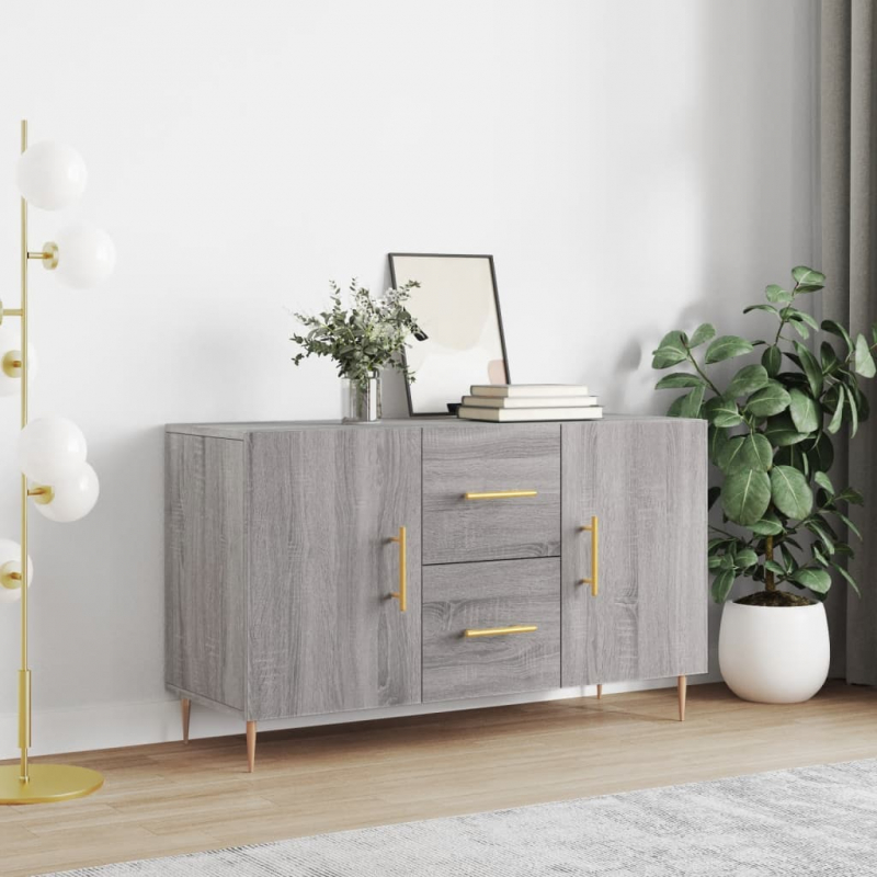 Sideboard Grau Sonoma 100x36x60 cm Holzwerkstoff