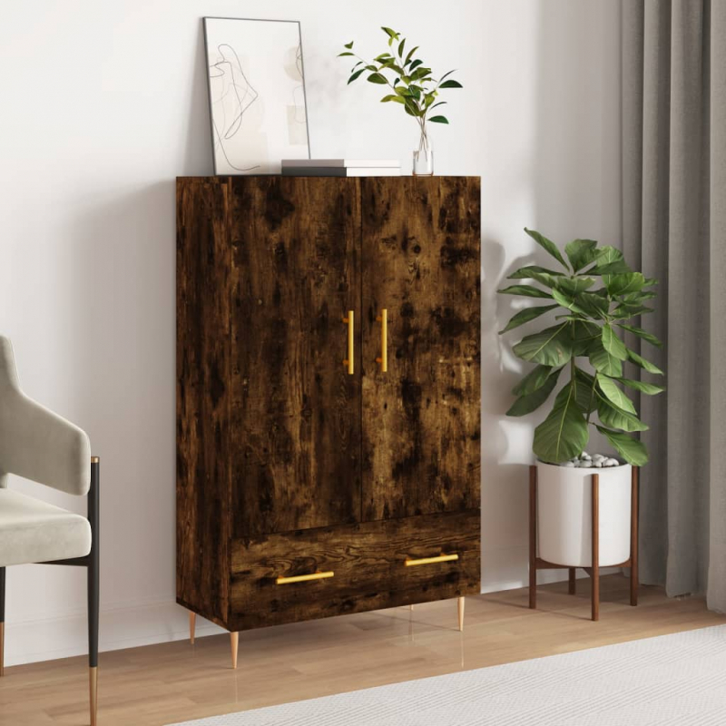 Highboard Räuchereiche 69,5x31x115 cm Holzwerkstoff