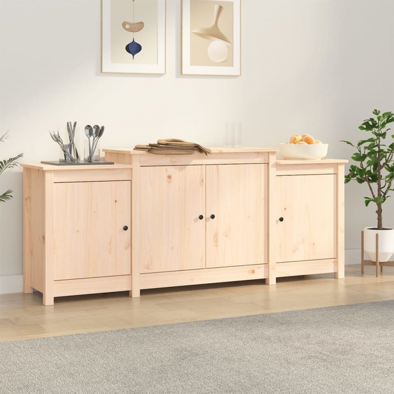 Sideboard 164x37x68 cm Massivholz Kiefer