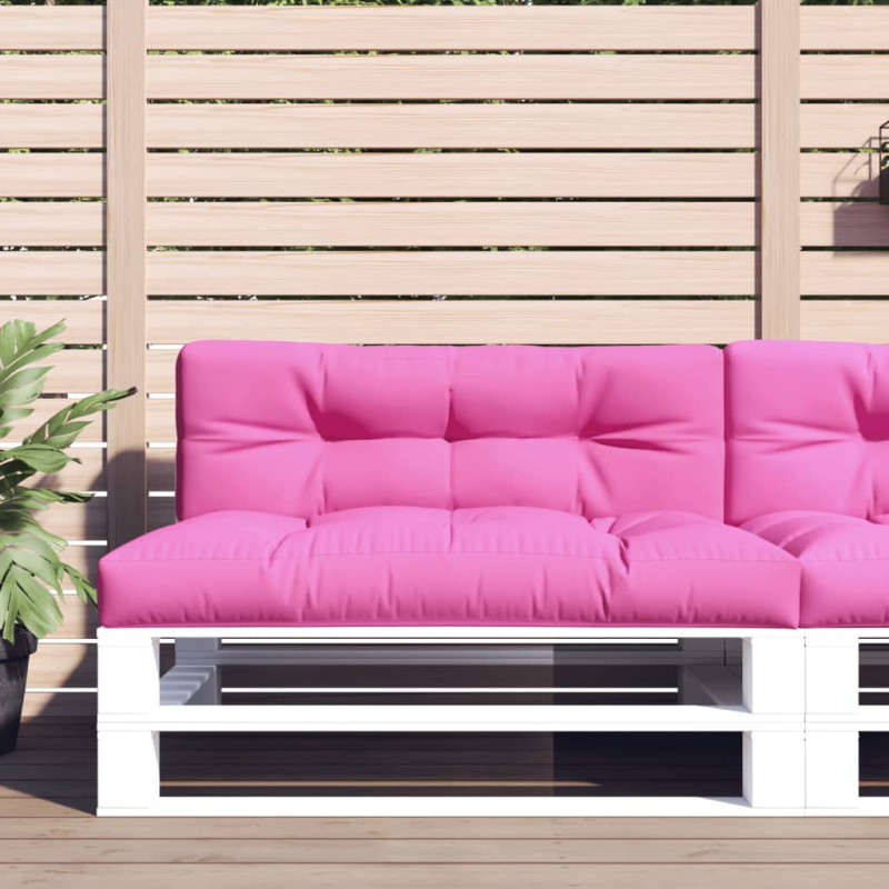 Palettenkissen Rosa 120x40x12 cm Stoff