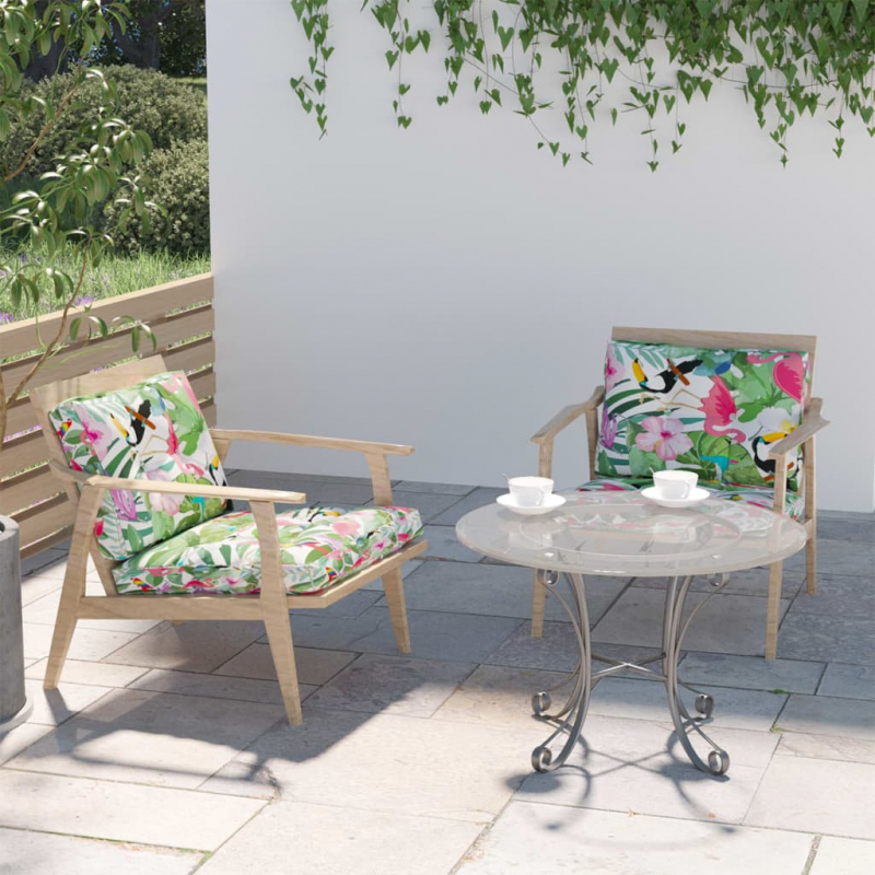 Palettenkissen 2-tlg. Mehrfarbig Stoff