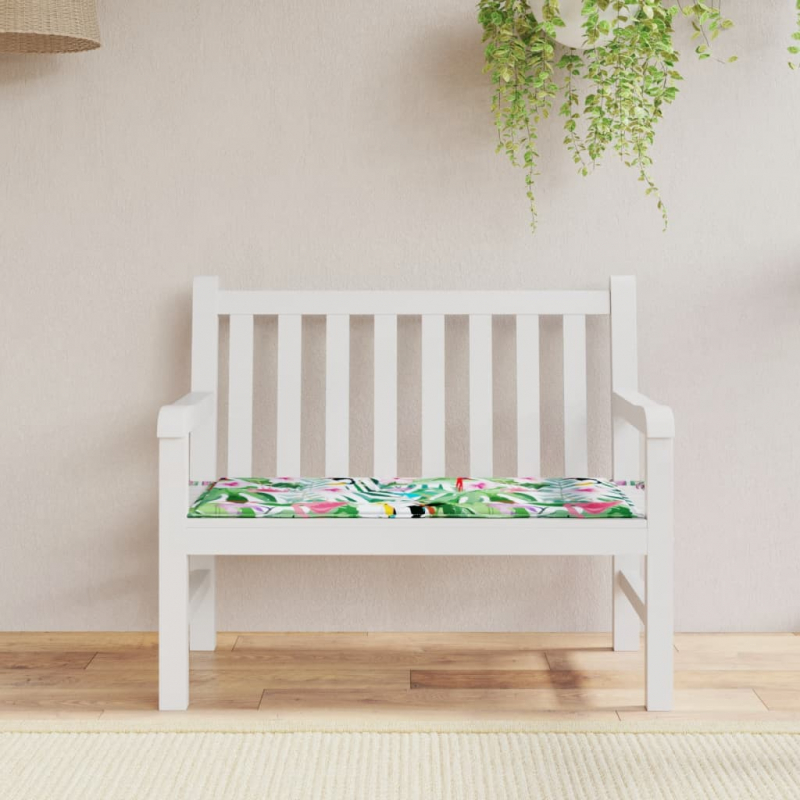 Gartenbank-Auflage Mehrfarbig 100x50x4 cm Oxford-Gewebe