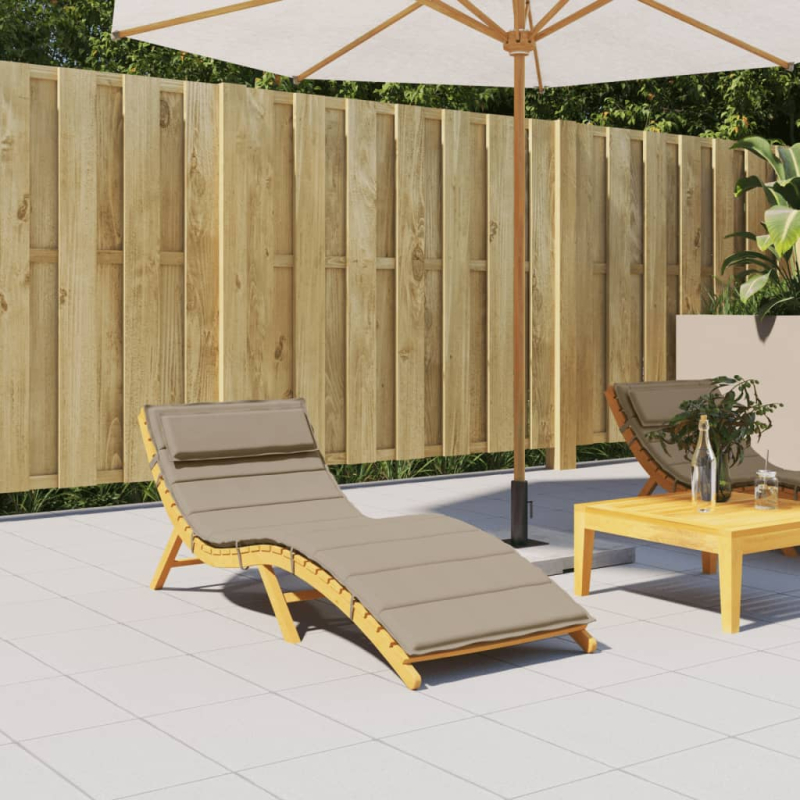 Sonnenliegen-Auflage Taupe 180x60x4 cm Oxford-Gewebe
