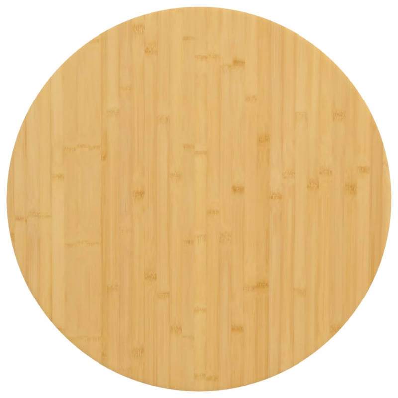 Tischplatte Ø70x2,5 cm Bambus