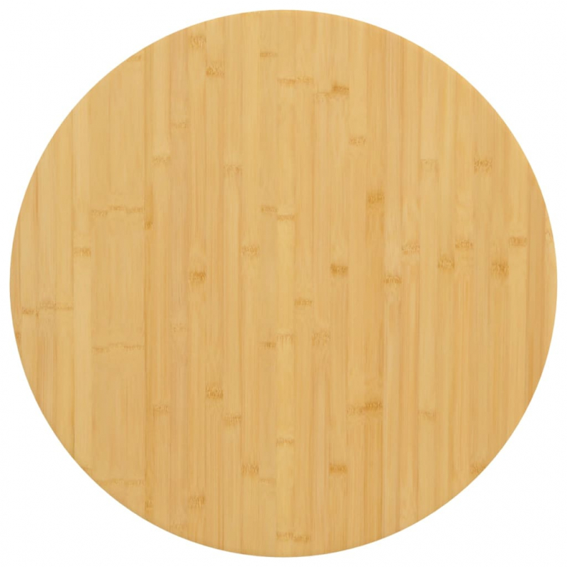 Tischplatte Ø80x2,5 cm Bambus