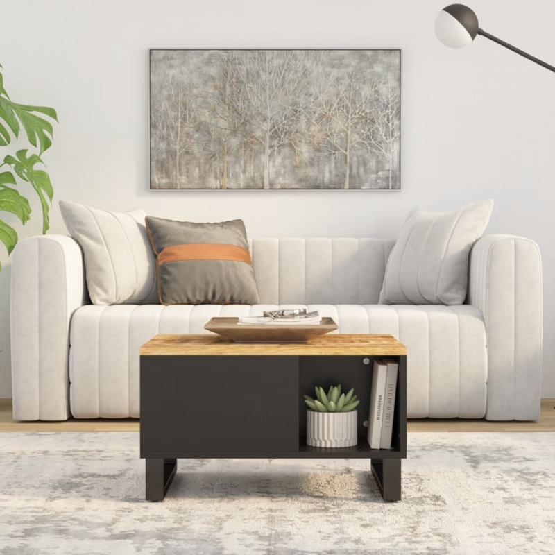 Couchtisch 60x50x35 cm Massivholz Mango