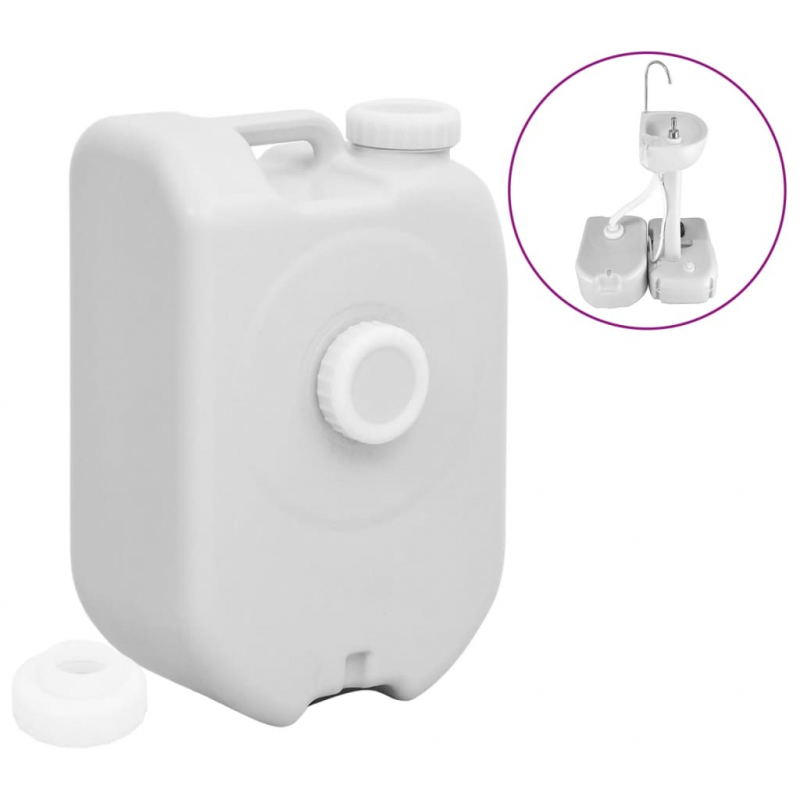 Wassertank Tragbar mit Adapter 24 L Grau
