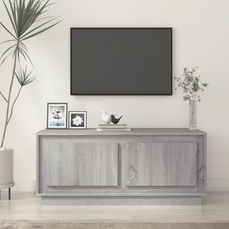 Couchtisch Grau Sonoma 102x50x44 cm Holzwerkstoff