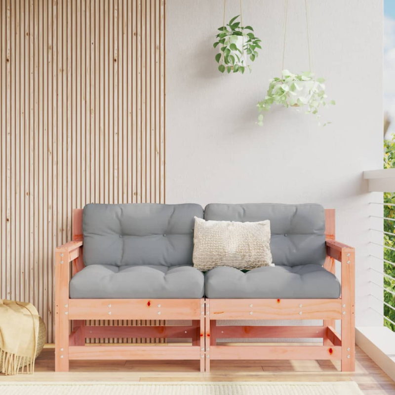 Gartenstühle mit Kissen 2 Stk. Massivholz Douglasie