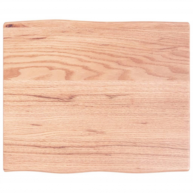 Schreibtischplatte Hellbraun 60x50x2 cm Massivholz Eiche