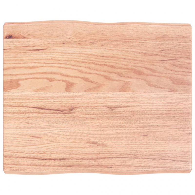 Schreibtischplatte Hellbraun 60x50x4 cm Massivholz Eiche