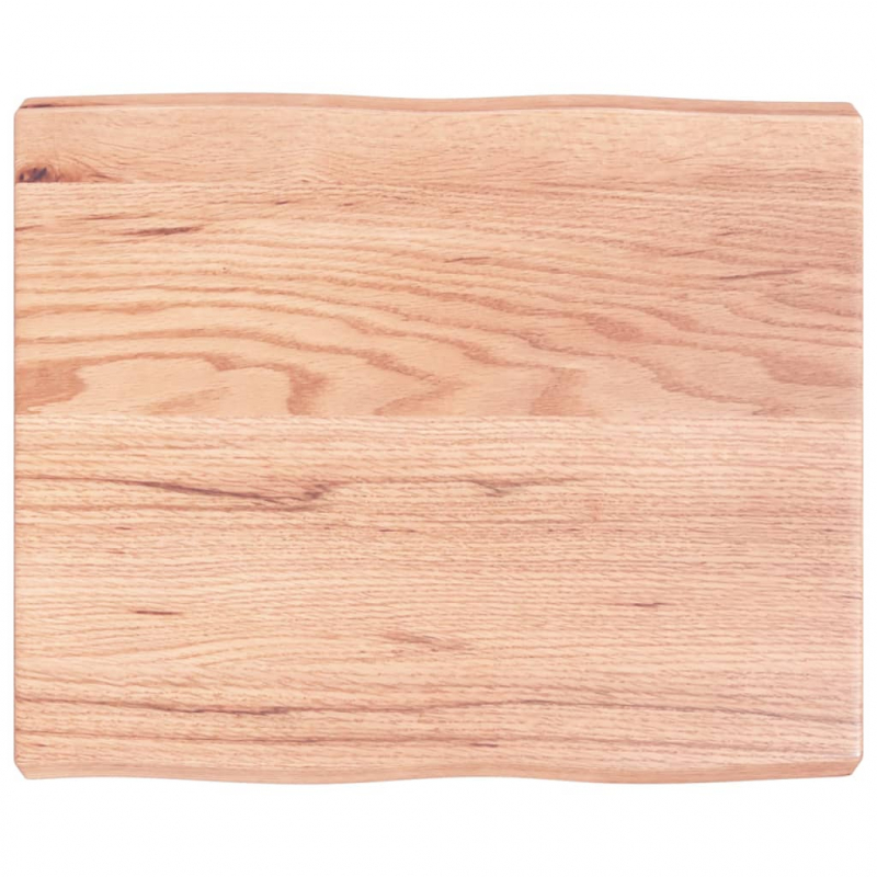 Schreibtischplatte Hellbraun 60x50x6 cm Massivholz Eiche