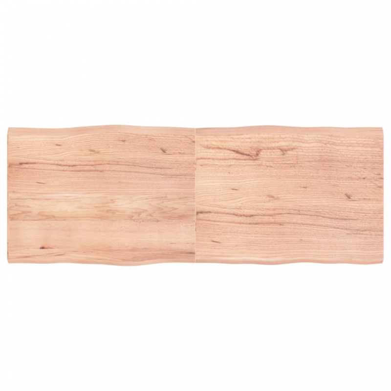 Tischplatte 160x60x(2-4) cm Massivholz Behandelt Baumkante
