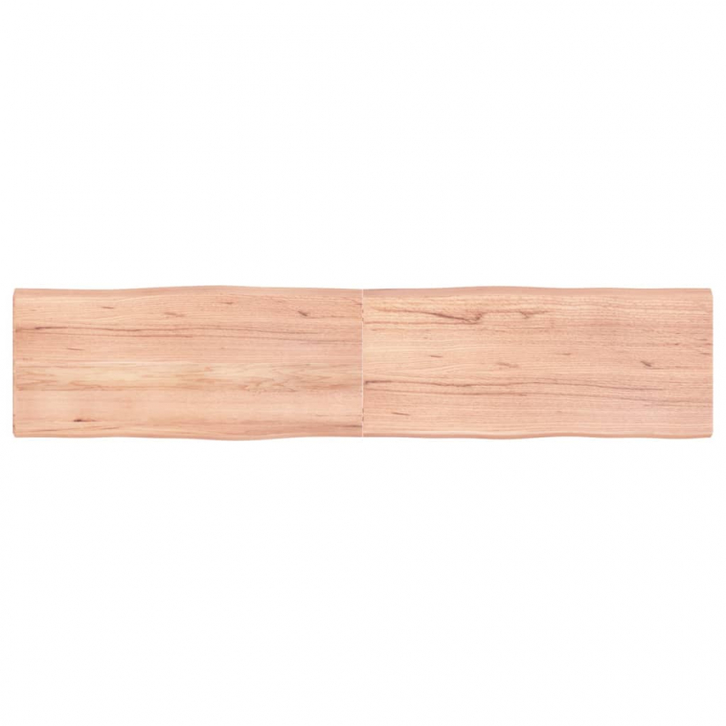Tischplatte 180x40x(2-4) cm Massivholz Behandelt Baumkante