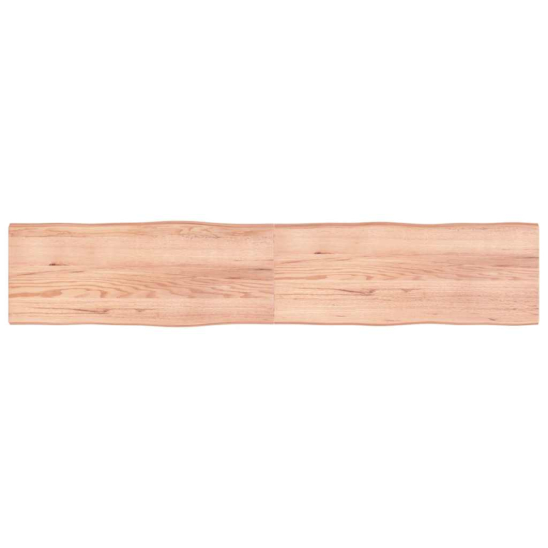 Tischplatte 200x40x(2-4) cm Massivholz Behandelt Baumkante