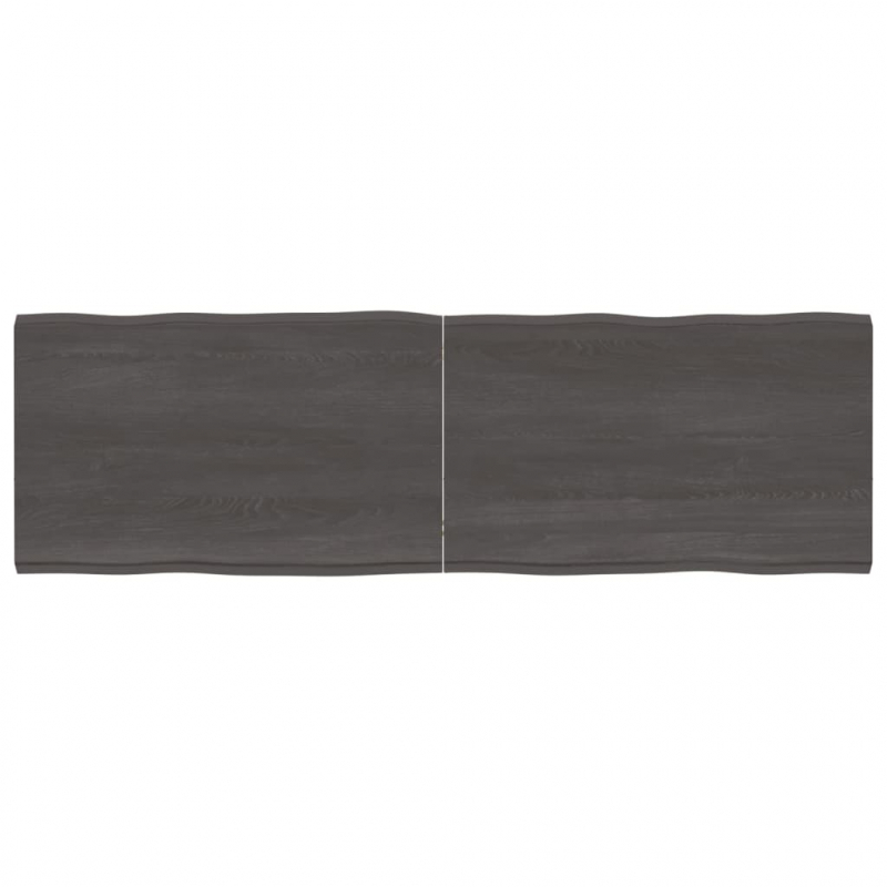 Tischplatte 160x50x(2-4) cm Massivholz Behandelt Baumkante
