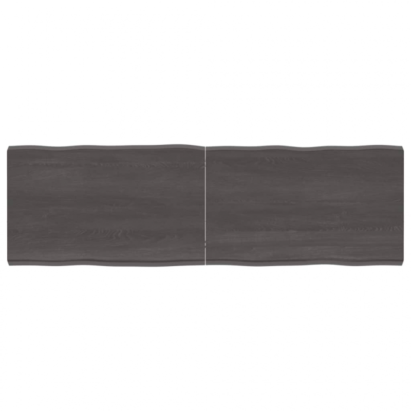 Tischplatte 160x50x(2-6) cm Massivholz Behandelt Baumkante