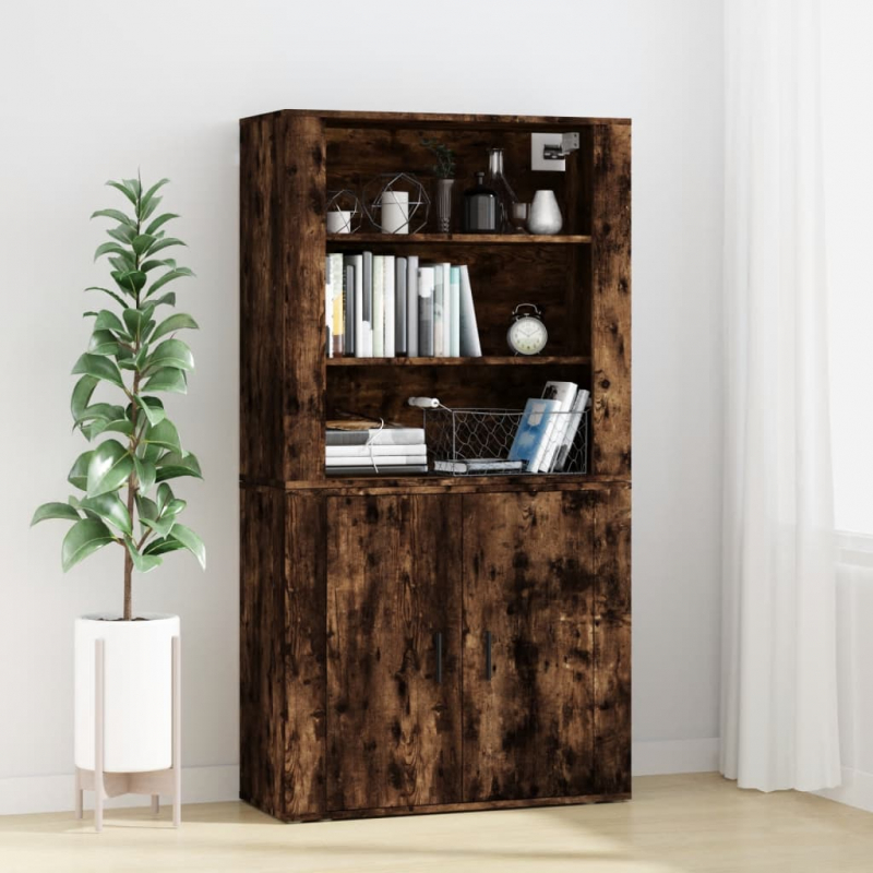 Highboard Räuchereiche Holzwerkstoff