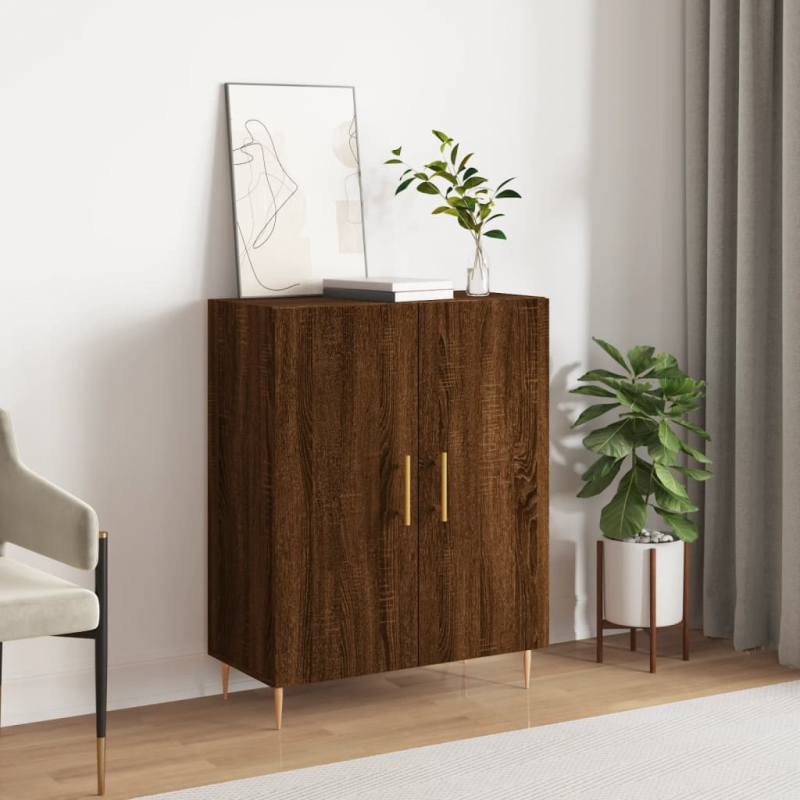 Sideboard Braun Eichen-Optik 69,5x34x90 cm Holzwerkstoff