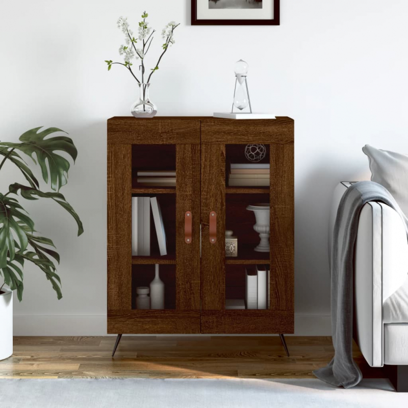 Sideboard Braun Eichen-Optik 69,5x34x90 cm Holzwerkstoff