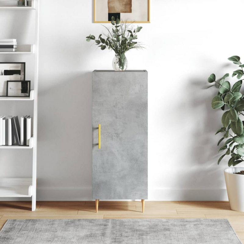 Sideboard Betongrau 34,5x34x90 cm Holzwerkstoff