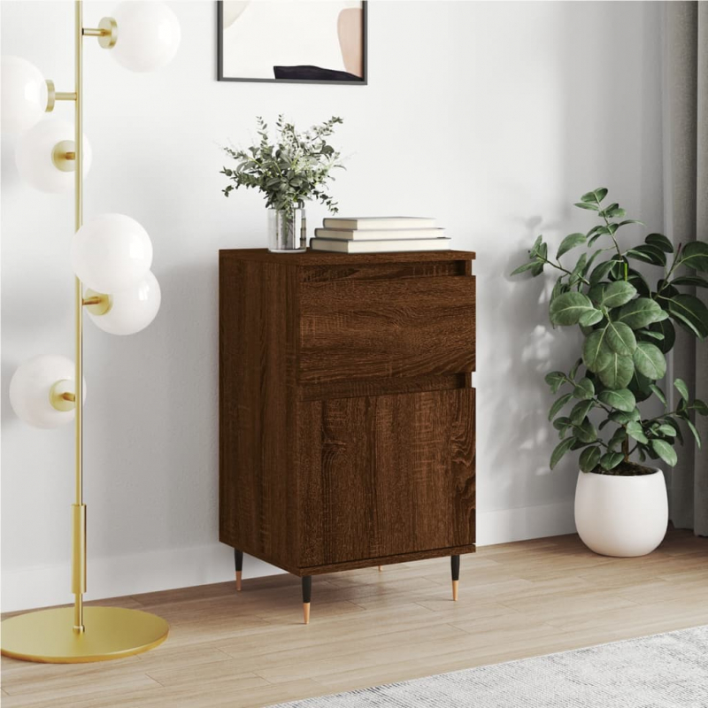 Sideboard Braun Eichen-Optik 40x35x70 cm Holzwerkstoff