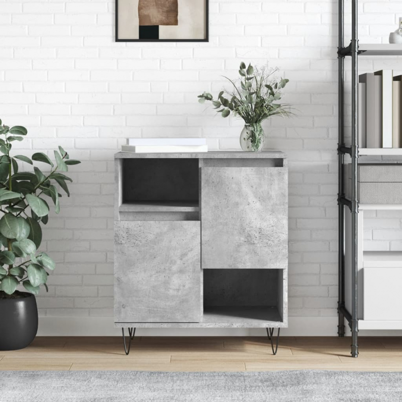 Sideboard Betongrau 60x35x70 cm Holzwerkstoff