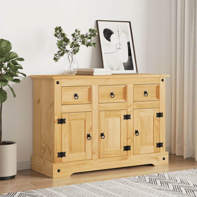 Sideboard Corona 112x44x78 cm Massivholz Mexikanische Kiefer