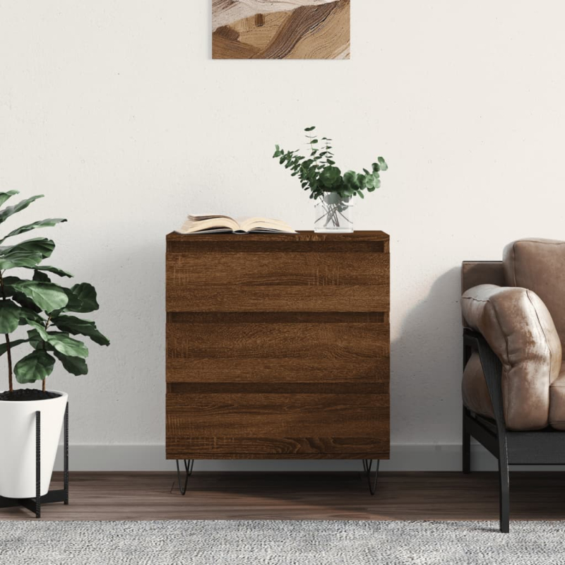 Sideboard Braun Eichen-Optik 60x35x70 cm Holzwerkstoff