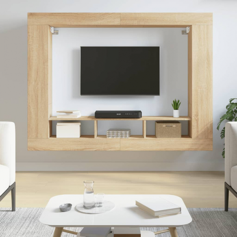 TV-Schrank Sonoma-Eiche 152x22x113 cm Holzwerkstoff