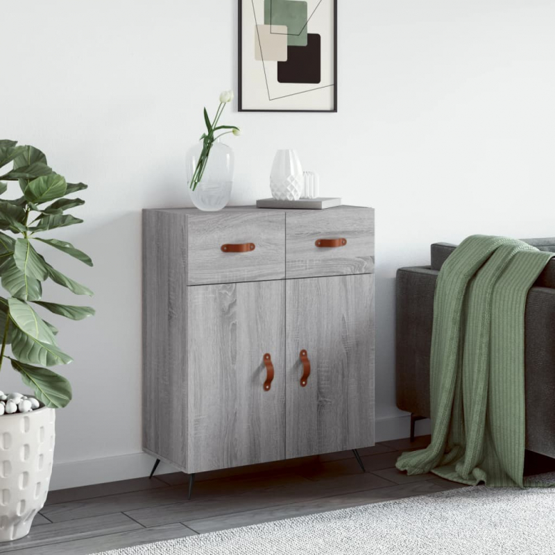 Sideboard Grau Sonoma 69,5x34x90 cm Holzwerkstoff