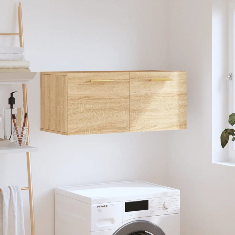 Wandschrank Sonoma-Eiche 80x36,5x35 cm Holzwerkstoff