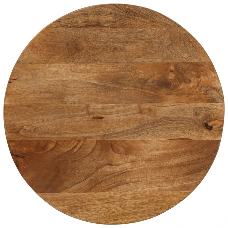 Tischplatte Ø 50x3,8 cm Rund Massivholz Mango