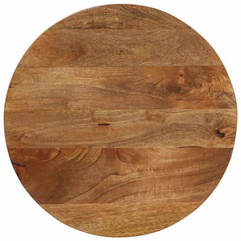 Tischplatte Ø 60x2,5 cm Rund Massivholz Mango
