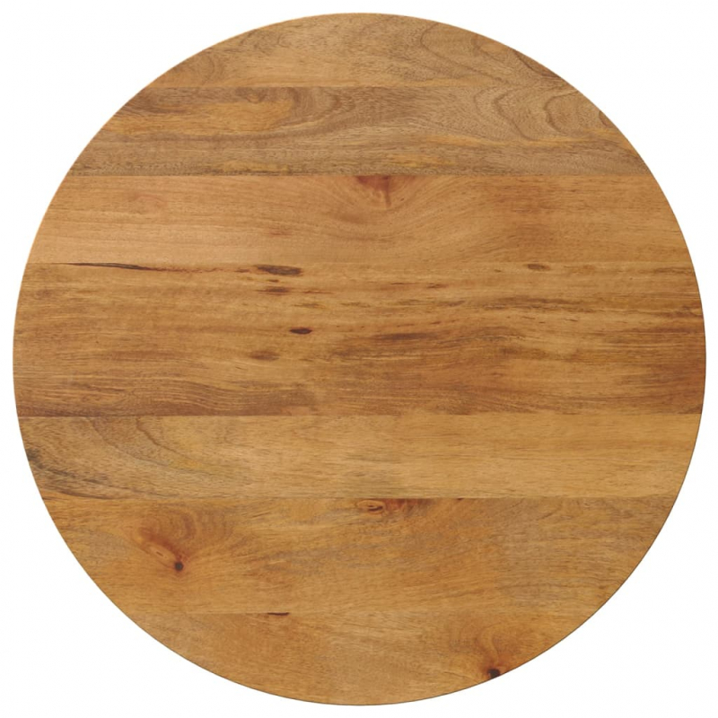 Tischplatte Ø 70x2,5 cm Rund Massivholz Mango