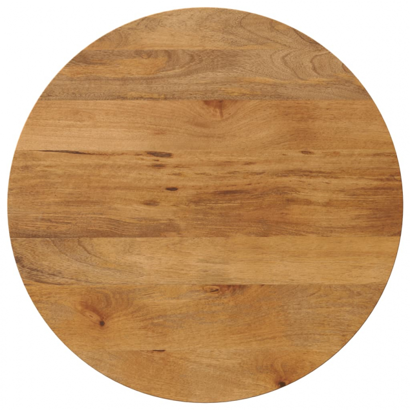 Tischplatte Ø 90x2,5 cm Rund Massivholz Mango